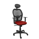 Silla de oficina Piqueras y Crespo Alocen Malla + - Ref. fabricante 345SM840SP100B10CRNC - Granate