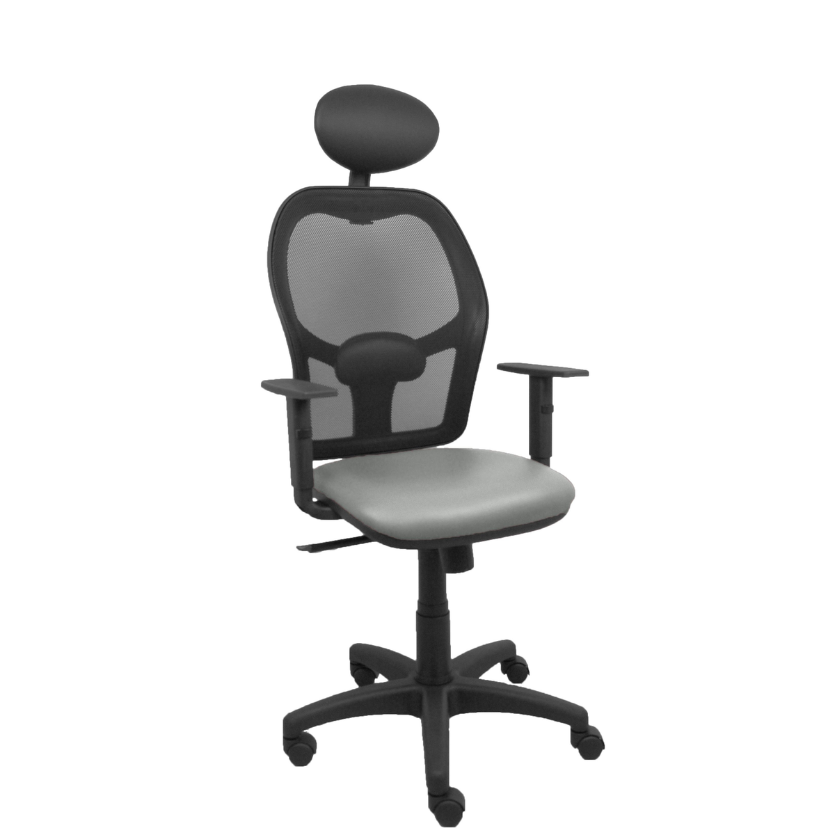 Silla de oficina Piqueras y Crespo Alocen Malla + - Ref. fabricante 345SM840SP100B10CRNC - Gris