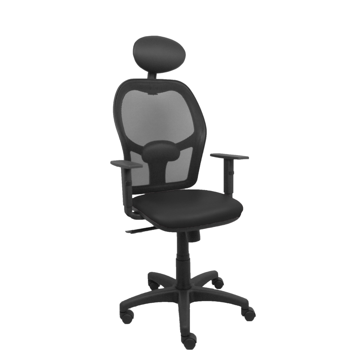 Silla de oficina Piqueras y Crespo Alocen Malla + - Ref. fabricante 345SM840SP100B10CRNC - Negro