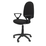 Silla de oficina Piqueras y Crespo Ayna Bali - Brazos fijos - Ref. fabricante 04CPBALI840BGOLFRF - Negro