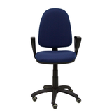 Silla de oficina Piqueras y Crespo Ayna Bali - Brazos fijos - Ref. fabricante 04CPBALI100BGOLFRP - Azul Marino