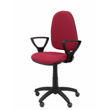 Silla de oficina Piqueras y Crespo Ayna Bali - Brazos fijos - Ref. fabricante 04CPBALI100BGOLFRP - Granate