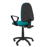 Silla de oficina Piqueras y Crespo Ayna Bali - Brazos fijos - Ref. fabricante 04CPBALI100BGOLFRP - Turquesa