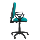 Silla de oficina Piqueras y Crespo Ayna Bali - Brazos fijos - Ref. fabricante 04CPBALI100BGOLFRP - Turquesa