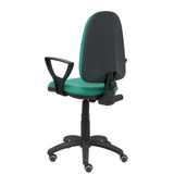 Silla de oficina Piqueras y Crespo Ayna Bali - Brazos fijos - Ref. fabricante 04CPBALI100BGOLFRP - Verde Esmeralda