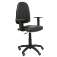 Silla de oficina Piqueras y Crespo Ayna Similpiel - Brazos regulables · Brazos fijos · Ruedas - Negro