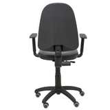 Silla de oficina Piqueras y Crespo Ayna Similpiel - Brazos regulables · Brazos fijos · Ruedas - Negro