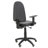 Silla de oficina Piqueras y Crespo Ayna Similpiel - Brazos regulables · Brazos fijos · Ruedas - Negro