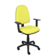 Silla de oficina Piqueras y Crespo Ayna Similpiel - Brazos - Ref. fabricante 04CPSP100B10 - Amarillo