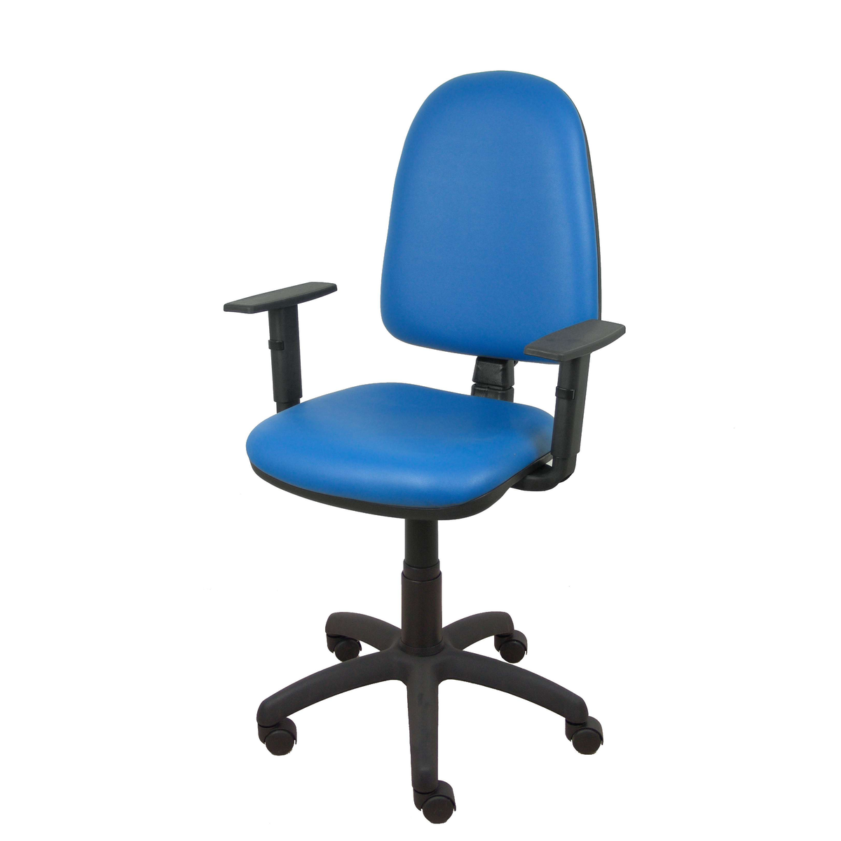 Silla de oficina Piqueras y Crespo Ayna Similpiel - Brazos - Ref. fabricante 04CPSP100B10 - Azul