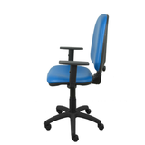 Silla de oficina Piqueras y Crespo Ayna Similpiel - Brazos - Ref. fabricante 04CPSP100B10 - Azul