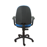Silla de oficina Piqueras y Crespo Ayna Similpiel - Brazos - Ref. fabricante 04CPSP100B10 - Azul