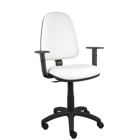Silla de oficina Piqueras y Crespo Ayna Similpiel - Brazos - Ref. fabricante 04CPSP100B10 - Blanco