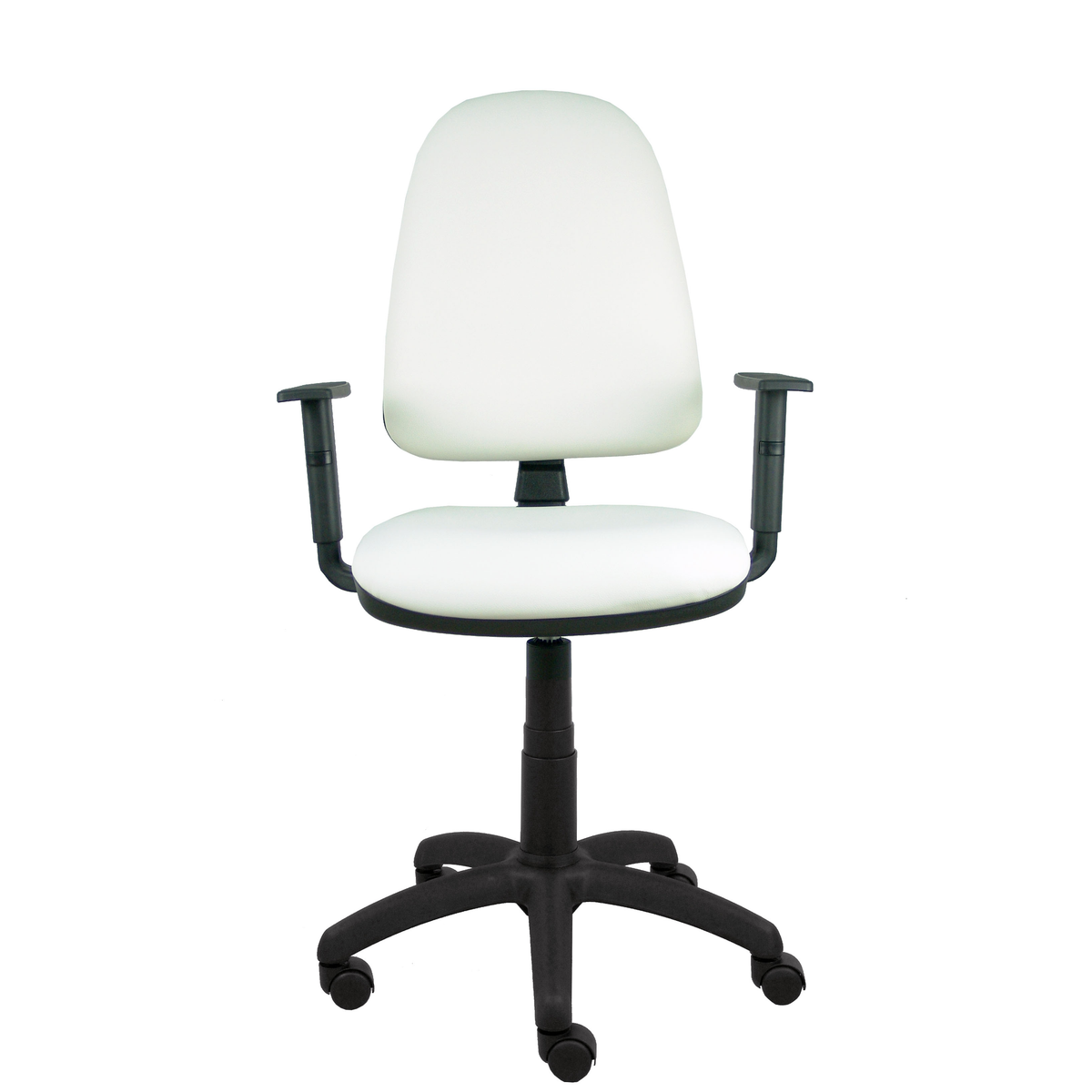 Silla de oficina Piqueras y Crespo Ayna Similpiel - Brazos - Ref. fabricante 04CPSP100B10 - Blanco