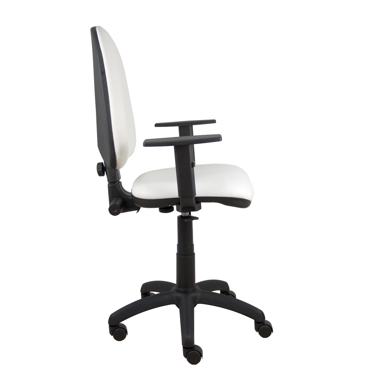 Silla de oficina Piqueras y Crespo Ayna Similpiel - Brazos - Ref. fabricante 04CPSP100B10 - Blanco