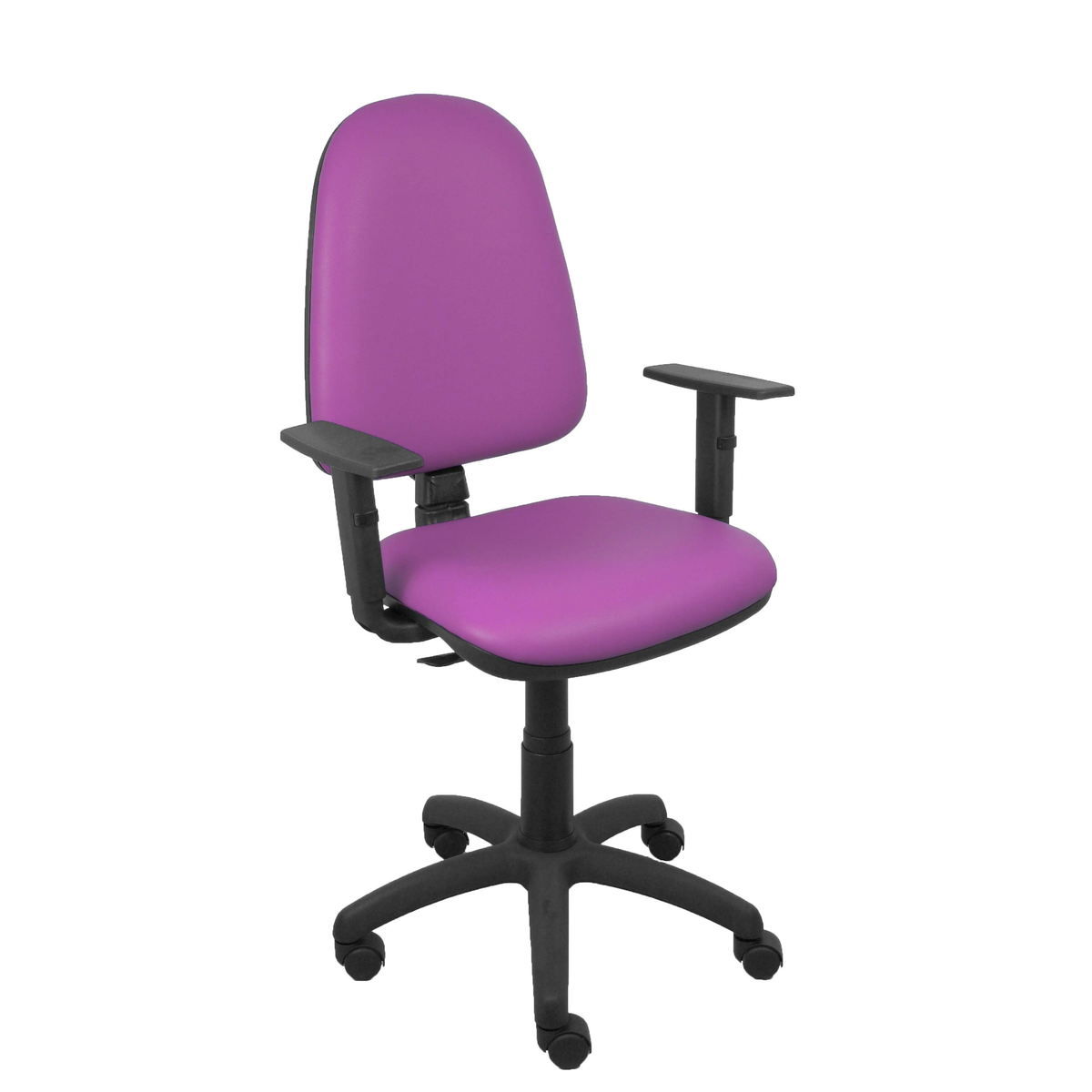 Silla de oficina Piqueras y Crespo Ayna Similpiel - Brazos - Ref. fabricante 04CPSP100B10 - Morado