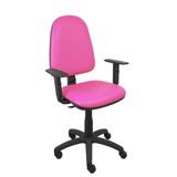 Silla de oficina Piqueras y Crespo Ayna Similpiel - Brazos - Ref. fabricante 04CPSP100B10 - Rosa