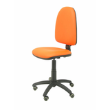 Silla de oficina Piqueras y Crespo Ayna Similpiel - Ruedas parquet - Ref. fabricante 04CPSP24RP - Naranja