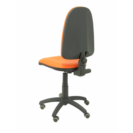 Silla de oficina Piqueras y Crespo Ayna Similpiel - Ruedas parquet - Ref. fabricante 04CPSP24RP - Naranja