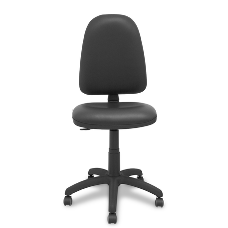 Silla de oficina Piqueras y Crespo Ayna Similpiel - Ruedas parquet - Ref. fabricante 04CPSP24RP - Negro