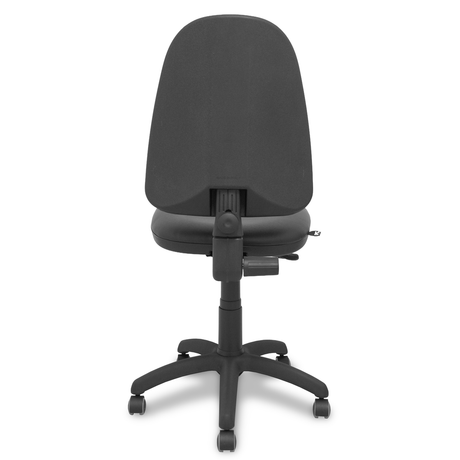Silla de oficina Piqueras y Crespo Ayna Similpiel - Ruedas parquet - Ref. fabricante 04CPSP24RP - Negro