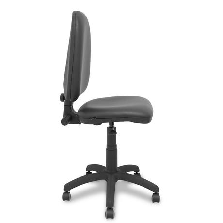Silla de oficina Piqueras y Crespo Ayna Similpiel - Ruedas parquet - Ref. fabricante 04CPSP24RP - Negro