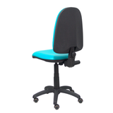 Silla de oficina Piqueras y Crespo Ayna Similpiel - Ruedas parquet - Ref. fabricante 04CPSP39RP - Verde / Turquesa