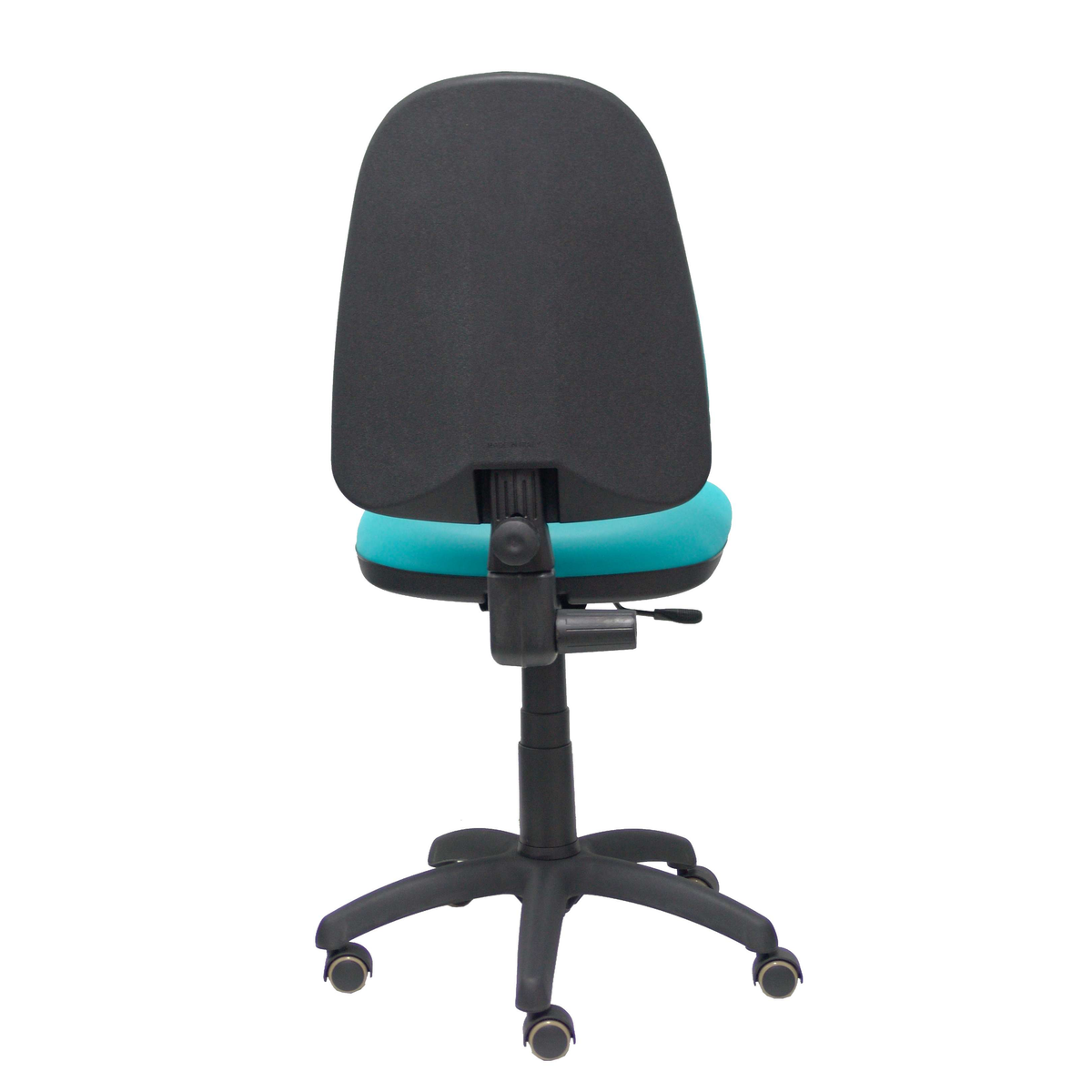 Silla de oficina Piqueras y Crespo Ayna Similpiel - Ruedas parquet - Ref. fabricante 04CPSP39RP - Verde / Turquesa