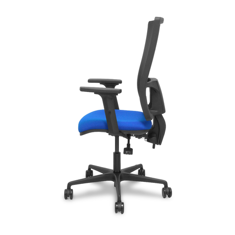 Silla de oficina Piqueras y Crespo Bormate Malla + Bali - Ref. fabricante 405ASM840B100B2B68R65L - Azul