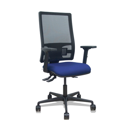 Silla de oficina Piqueras y Crespo Bormate Malla + Bali - Ref. fabricante 405ASM840B100B2B68R65L - Azul Marino