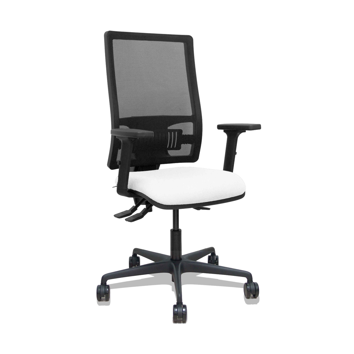Silla de oficina Piqueras y Crespo Bormate Malla + Bali - Ref. fabricante 405ASM840B100B2B68R65L - Blanco