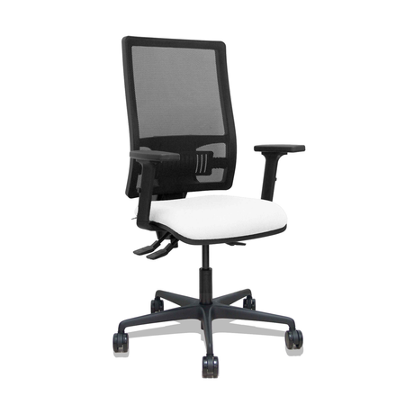 Silla de oficina Piqueras y Crespo Bormate Malla + Bali - Ref. fabricante 405ASM840B100B2B68R65L - Blanco