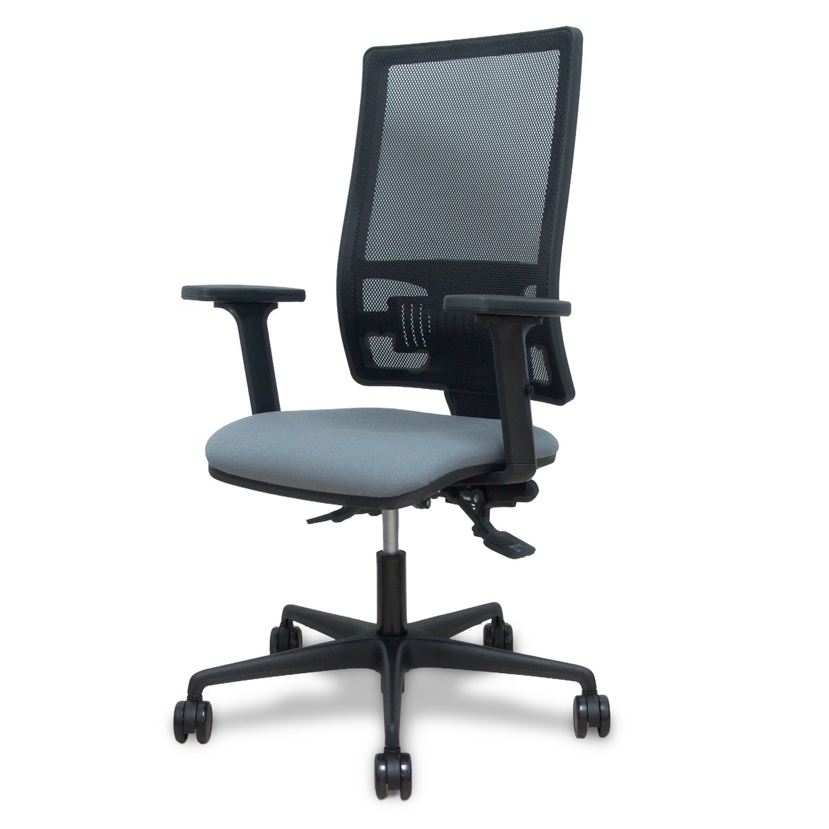 Silla de oficina Piqueras y Crespo Bormate Malla + Bali - Ref. fabricante 405ASM840B100B2B68R65L - Gris