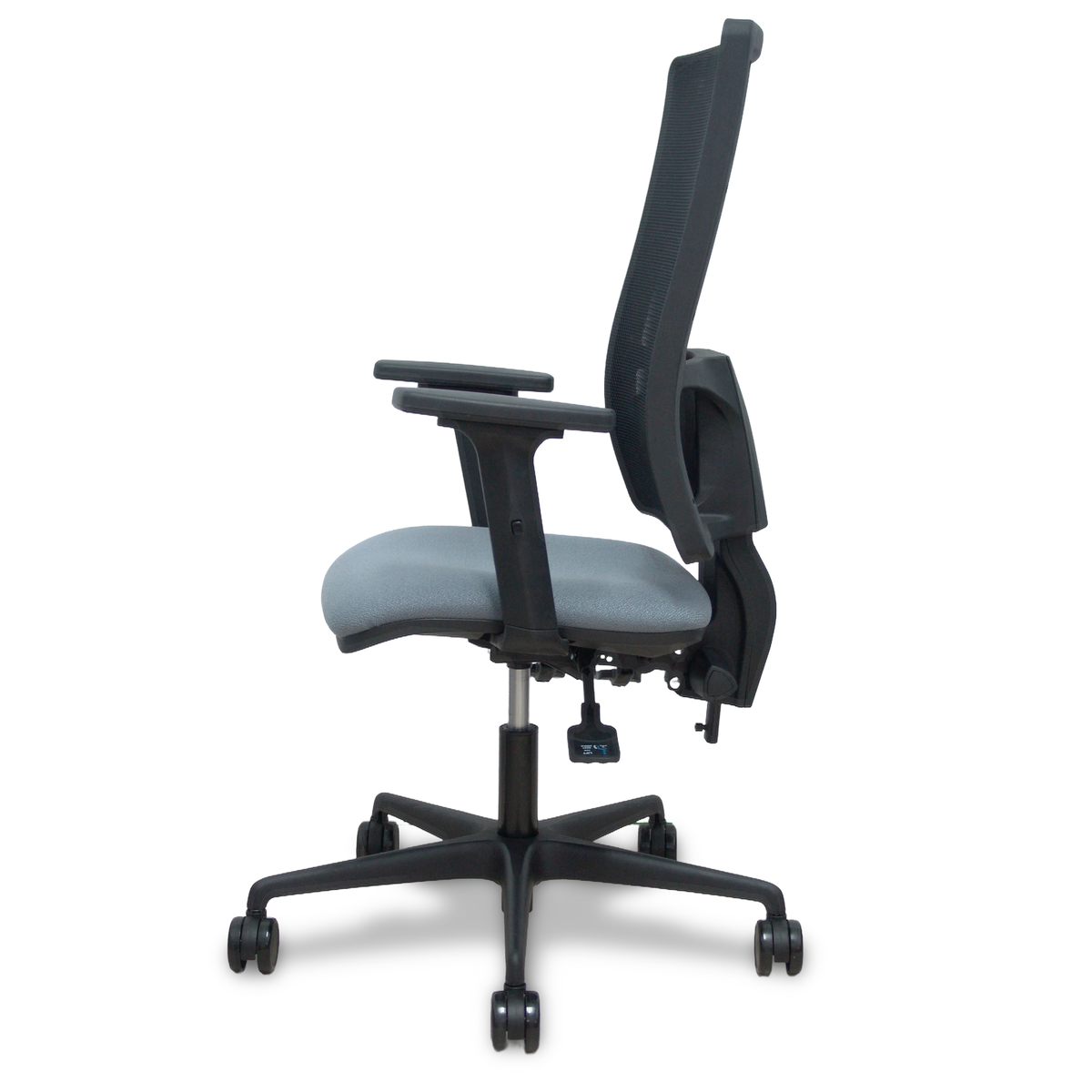 Silla de oficina Piqueras y Crespo Bormate Malla + Bali - Ref. fabricante 405ASM840B100B2B68R65L - Gris