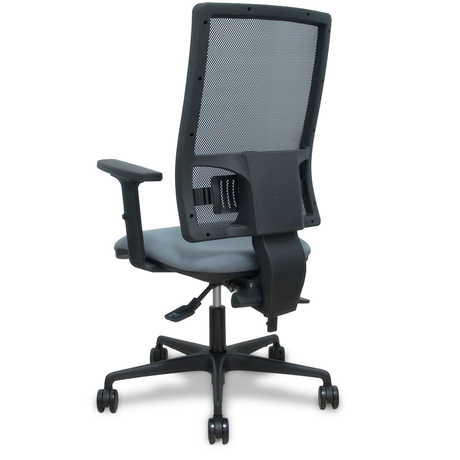 Silla de oficina Piqueras y Crespo Bormate Malla + Bali - Ref. fabricante 405ASM840B100B2B68R65L - Gris