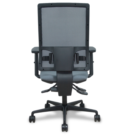Silla de oficina Piqueras y Crespo Bormate Malla + Bali - Ref. fabricante 405ASM840B100B2B68R65L - Gris