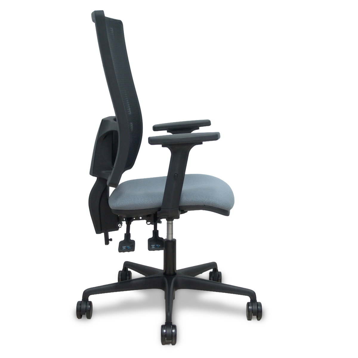 Silla de oficina Piqueras y Crespo Bormate Malla + Bali - Ref. fabricante 405ASM840B100B2B68R65L - Gris