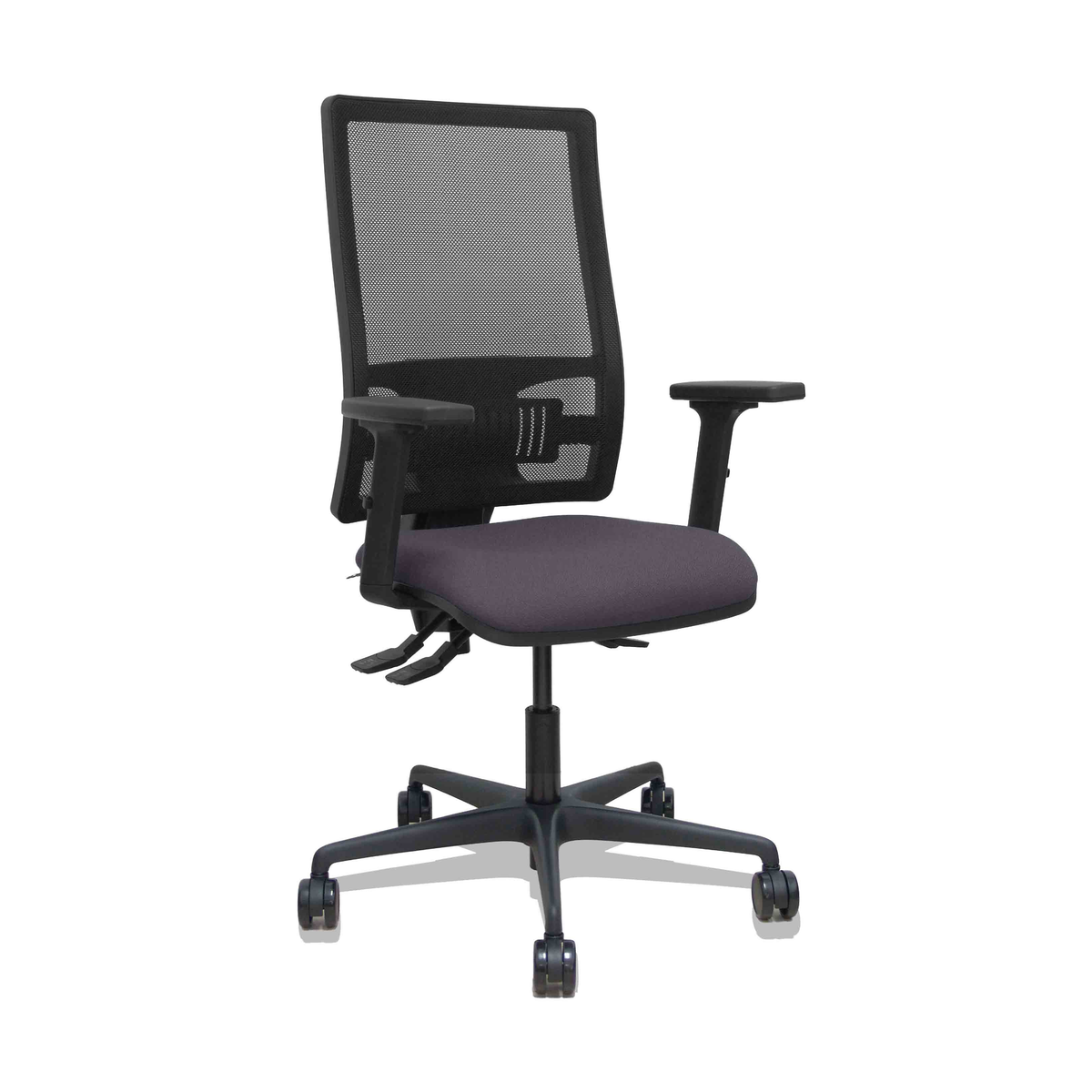 Silla de oficina Piqueras y Crespo Bormate Malla + Bali - Ref. fabricante 405ASM840B100B2B68R65L - Gris Oscuro