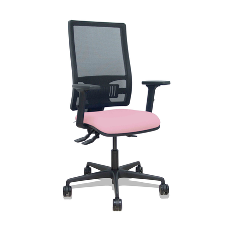 Silla de oficina Piqueras y Crespo Bormate Malla + Bali - Ref. fabricante 405ASM840B100B2B68R65L - Rosa
