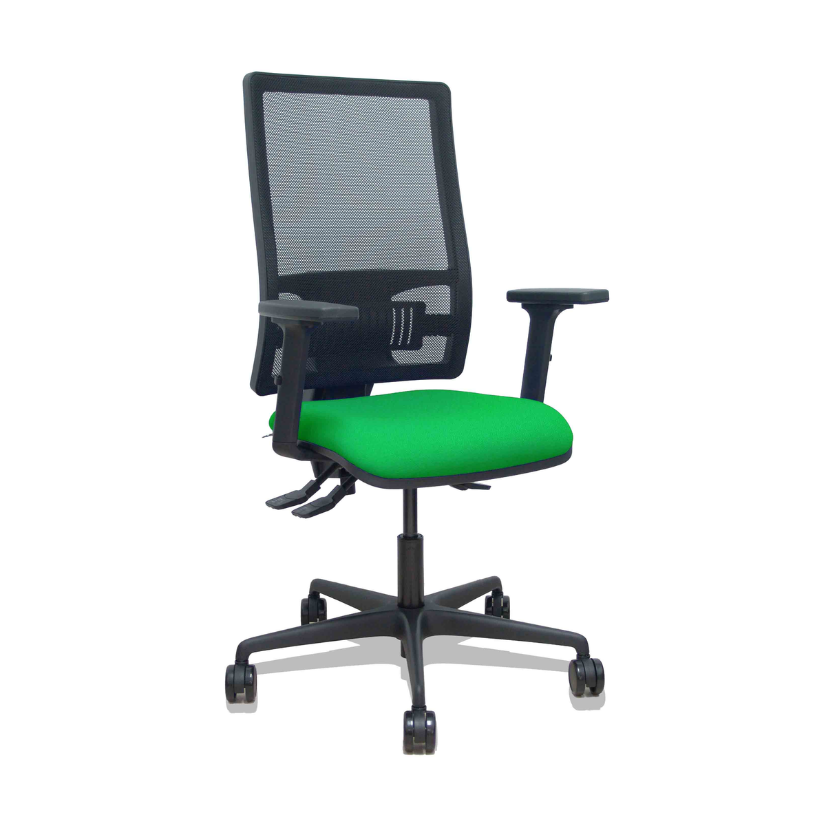 Silla de oficina Piqueras y Crespo Bormate Malla + Bali - Ref. fabricante 405ASM840B100B2B68R65L - Verde