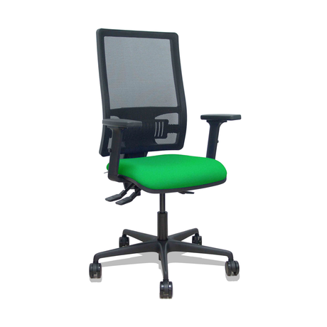 Silla de oficina Piqueras y Crespo Bormate Malla + Bali - Ref. fabricante 405ASM840B100B2B68R65L - Verde
