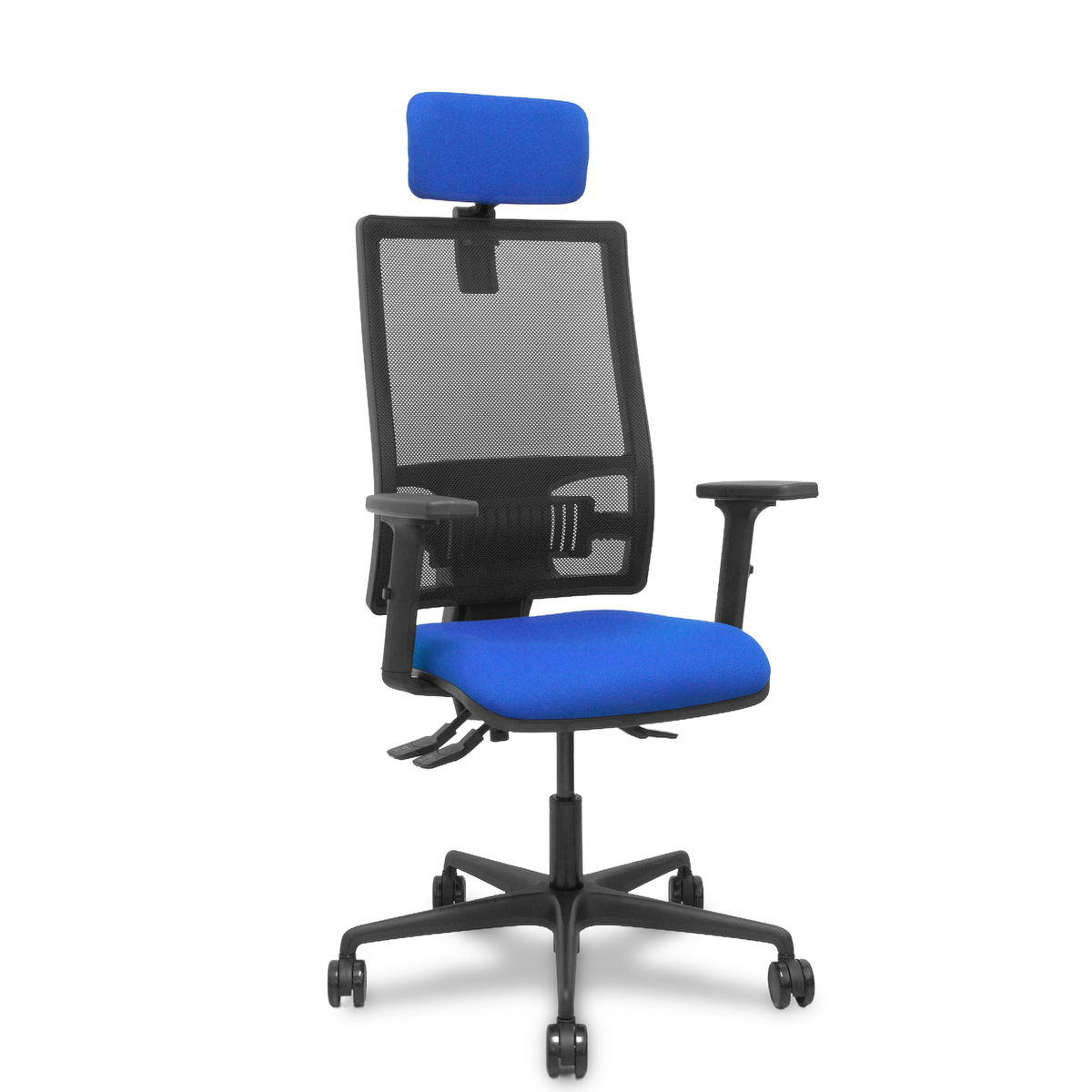Silla de oficina Piqueras y Crespo Bormate Malla + - Ref. fabricante 405ASM840B100B2B68R65CRL - Azul