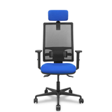 Silla de oficina Piqueras y Crespo Bormate Malla + - Ref. fabricante 405ASM840B100B2B68R65CRL - Azul