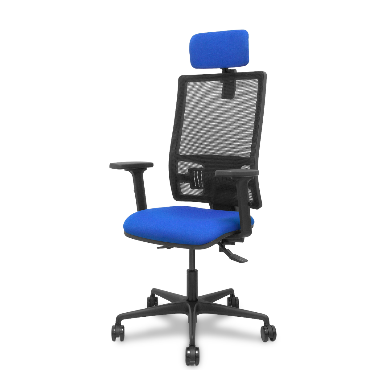Silla de oficina Piqueras y Crespo Bormate Malla + - Ref. fabricante 405ASM840B100B2B68R65CRL - Azul