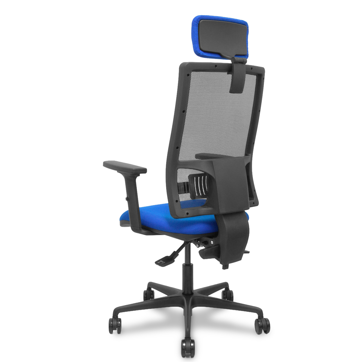 Silla de oficina Piqueras y Crespo Bormate Malla + - Ref. fabricante 405ASM840B100B2B68R65CRL - Azul