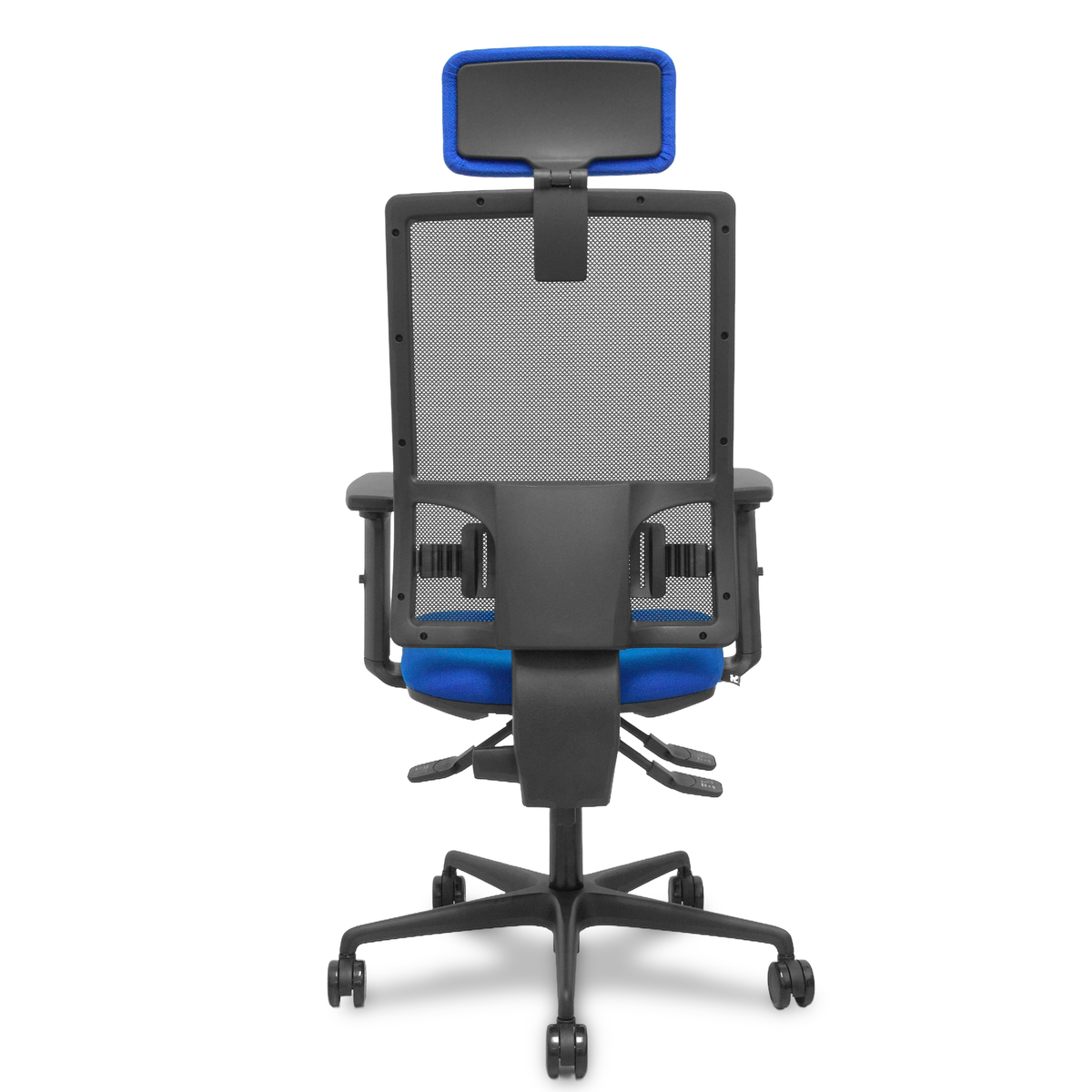 Silla de oficina Piqueras y Crespo Bormate Malla + - Ref. fabricante 405ASM840B100B2B68R65CRL - Azul