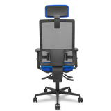Silla de oficina Piqueras y Crespo Bormate Malla + - Ref. fabricante 405ASM840B100B2B68R65CRL - Azul