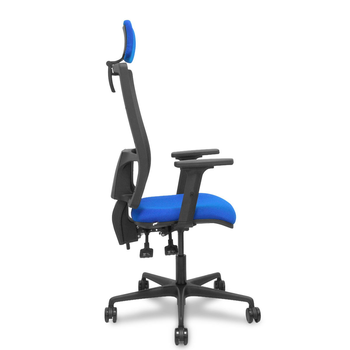 Silla de oficina Piqueras y Crespo Bormate Malla + - Ref. fabricante 405ASM840B100B2B68R65CRL - Azul