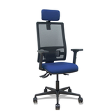 Silla de oficina Piqueras y Crespo Bormate Malla + - Ref. fabricante 405ASM840B100B2B68R65CRL - Azul Marino
