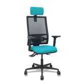 Silla de oficina Piqueras y Crespo Bormate Malla + - Ref. fabricante 405ASM840B100B2B68R65CRL - Turquesa